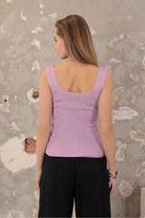 Lilac Stretch Blouse