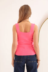 Pink Stretch Blouse