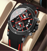 Avanti Luxury Men's Silicone Strap Sports Chronograph Wrist Watch