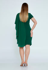 Sage Green Caftan 3/4 Sleeve Dress