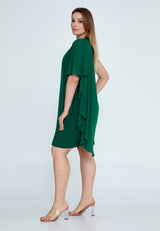 Sage Green Caftan 3/4 Sleeve Dress