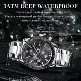 Avanti Luxury Men's Circular Case Functional Time Keep Wrist Watch