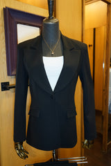 Black Avanti Milano Peak Lapel Two Piece Suit