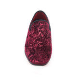 La Milano Burgundy Patterned Slip On Loafer