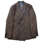 Green Patterned Double Breasted Sport Jacket PI 14