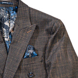 Green Patterned Double Breasted Sport Jacket PI 14