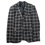 Black Plaid Sport Jacket BP 02