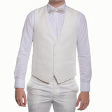White Floral Velvet Lapel Avanti Milano Tuxedo QUE 20