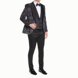 Black Floral Avanti Milano Tuxedo QUE 12