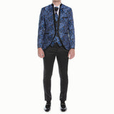 Royal Blue Paisley Avanti Milano Tuxedo GAL 04