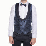 Aqua Blue Paisley Avanti Milano Tuxedo LUC 18