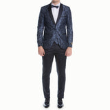 Aqua Blue Paisley Avanti Milano Tuxedo LUC 18