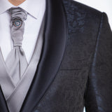 Navy Blue Floral Avanti Milano Tuxedo