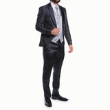 Navy Blue Floral Avanti Milano Tuxedo
