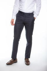 Blue Grey Daniel Armoni Finished Pants