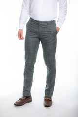 Green Beige Stitch Daniel Armoni Finished Pants