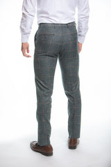 Green Beige Stitch Daniel Armoni Finished Pants