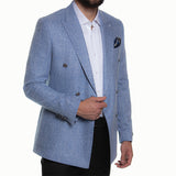 Light Blue Double Breasted Sport Jacket PI 04