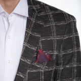 Black Plaid Sport Jacket BP 02