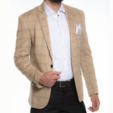 Golden Plaid Sport Jacket