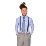 Blue | Herringbone Dress Shirt | Slim Fit