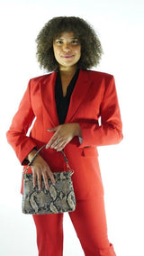 Red Avanti Milano Peak Lapel Two Piece Suit