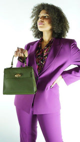 Purple Avanti Milano Peak Lapel Two Piece Suit