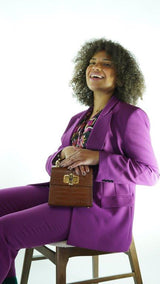 Purple Avanti Milano Peak Lapel Two Piece Suit