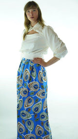 White Avanti Milano Solid Collared Blouse