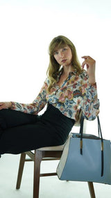 Multicolored Avanti Milano Floral Patterned Blouse