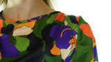 Green Avanti Milano Floral Patterned Blouse W/Pants