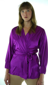 Purple Avanti Milano Solid Blouse