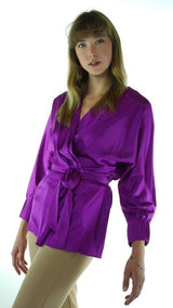 Purple Avanti Milano Solid Blouse