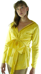 Yellow Avanti Milano Solid Blouse
