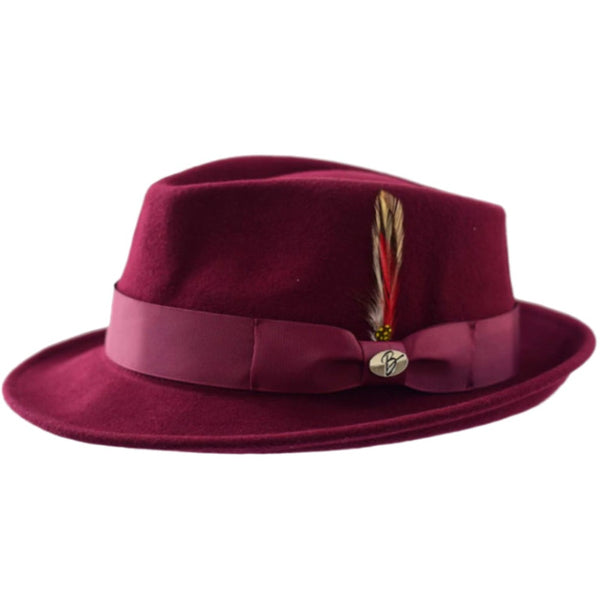 Bruno Capelo Burgundy Hudson Collection Hat