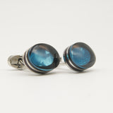 Avanti Milano Oval Ocean Blue/Black Cufflink