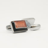 Avanti Milano Rectangular Brown/Black Cufflinks