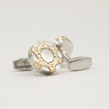 Avanti Milano Gold/Silver Six Shooter Cufflink