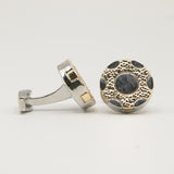 Avanti Milano Gold/Silver Six Shooter Cufflink