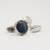 Avanti Milano Dark Blue Round Braided Cufflink