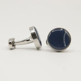 Avanti Milano Dark Blue Round Braided Cufflink