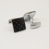 Avanti Milano Square Black/Pink Bejeweled Cufflink