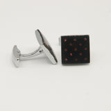 Avanti Milano Square Black/Pink Bejeweled Cufflink