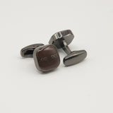 Avanti Milano Square Burgundy Braided Pattern Cufflink