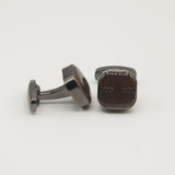 Avanti Milano Square Burgundy Braided Pattern Cufflink
