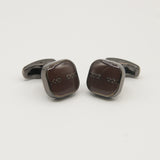 Avanti Milano Square Burgundy Braided Pattern Cufflink