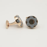 Avanti Milano Gold/Grey Six Shooter Cufflink
