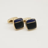 Avanti Milano Square Black/Blue Split Cufflink