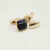 Avanti Milano Square Black/Blue Split Cufflink