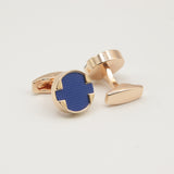 Avanti Milano Blue/Gold Textured Cufflinks